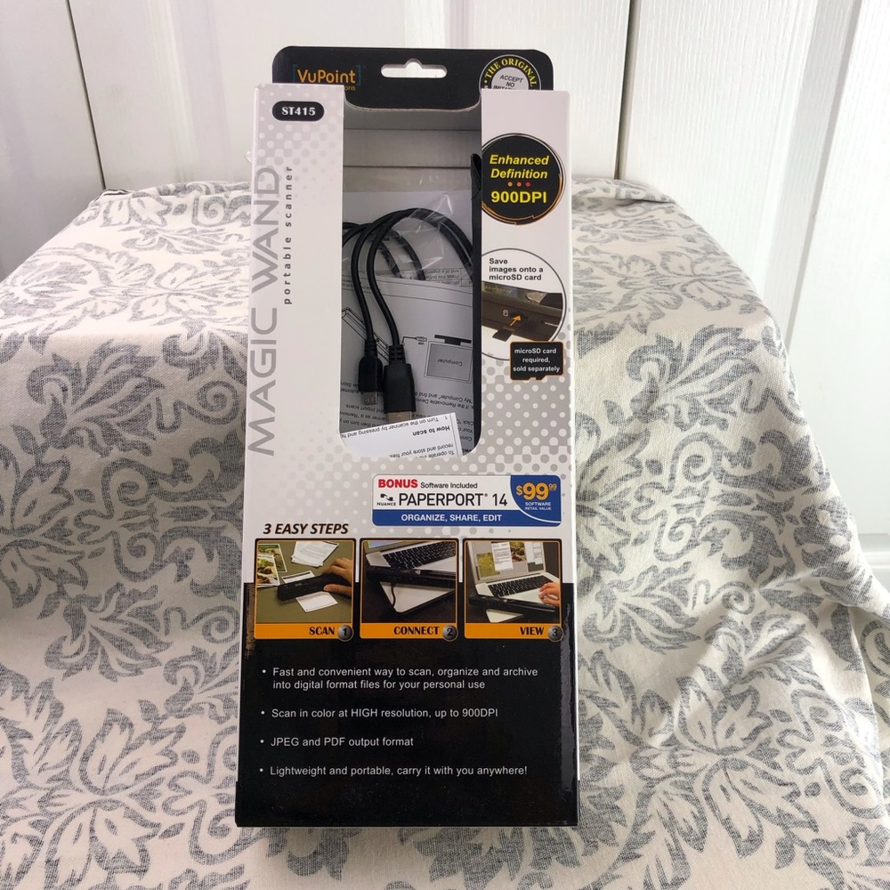 NIB VuPoint Magic Wand scanner portable